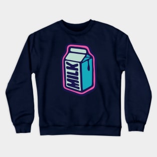 Milk box illustration Crewneck Sweatshirt